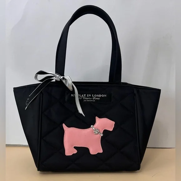 My Flat in London vintage quilted tote - Picture 2 of 12